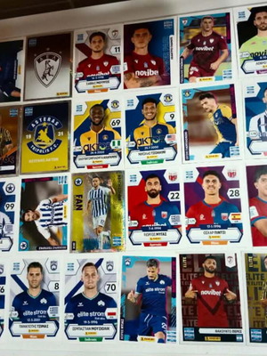Super League 2025-2026 Panini αυτοκόλλητα σετ 57 σαν καινούργια