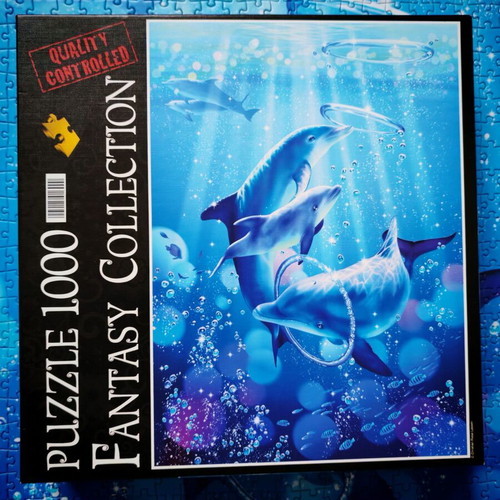 Clementoni dolphin puzzle 1000 pieces like new