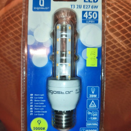 LED E27 energy-saving bulbs pack of 5 new