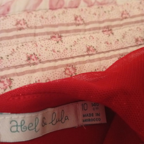 Girls' red blouse size 140 cm like new