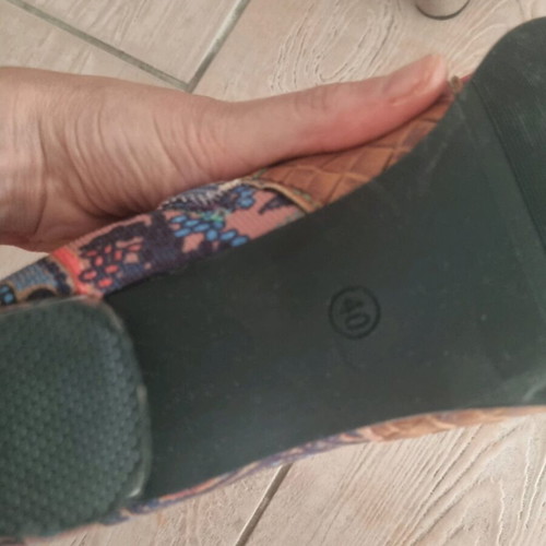 Ankle boots like new, colorful, handmade, size 40