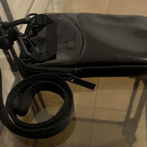 Puma Core Up Sling Bag, black glossy, adjustable strap