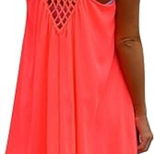 Colisha Womens Casual Neon Sundress Chiffon sleeveless mini dress new