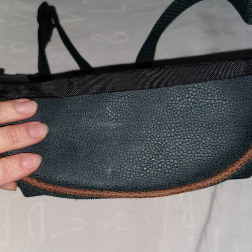 Camel waist bag, eco leather, 26cm