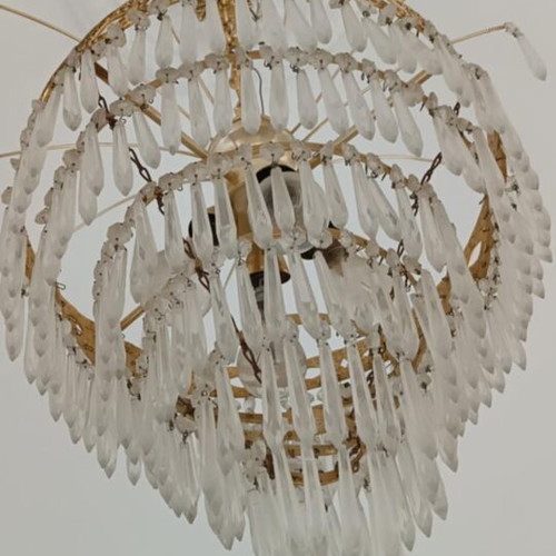 Chandelier with crystals