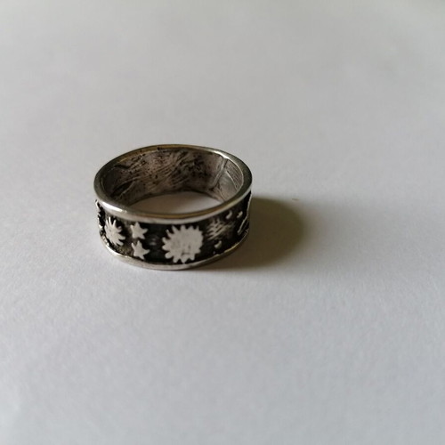 Silver 925 ring new with planet and stars no 55 (US 7)