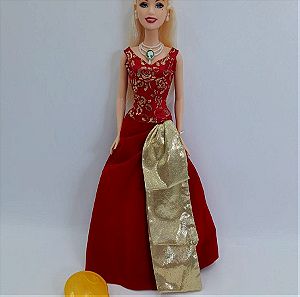 Barbie in a Christmas Carol Eden Starling Red Dress Doll 2009