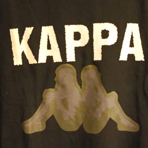 Kappa men's t-shirt with print black size S like new