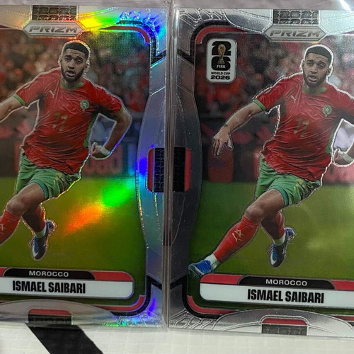 Ismael Saibari 2026 Panini Prizm FIFA World Cup silver and base cards