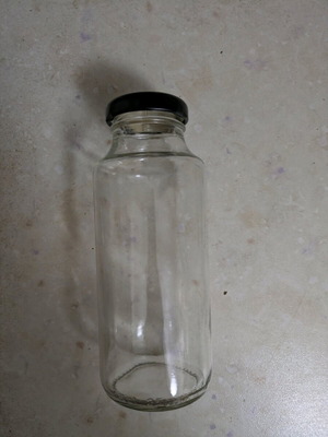 Glass bottles like new, set of 4 pieces