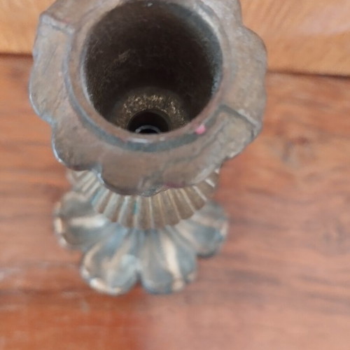 Metal candlestick, 15 cm height