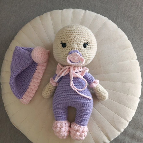 Baby handmade knitted toy new, 28 cm