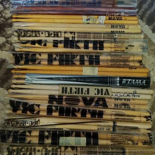 Branded drumsticks like new