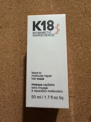 K18 Leave-In Molecular Repair Mask 50ml new, sealed