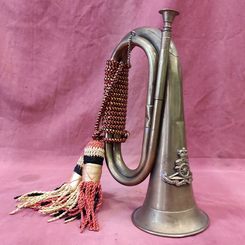British artillery bugle from WWI and WWII, like new