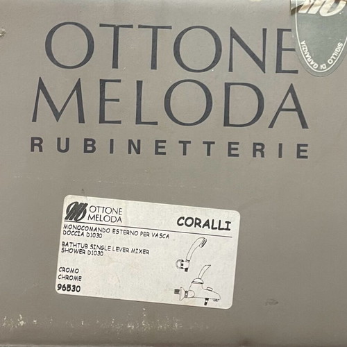 Ottone Meloda Coralli μπαταρία μπάνιου καινούργια, χρωμέ με σπιράλ και τηλέφωνο