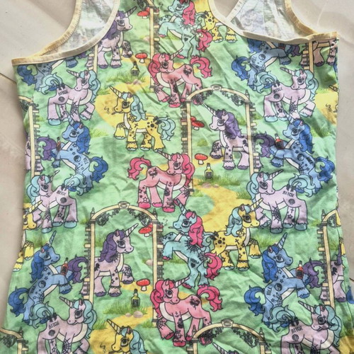 My Little Pony sleeveless top medium to large, used