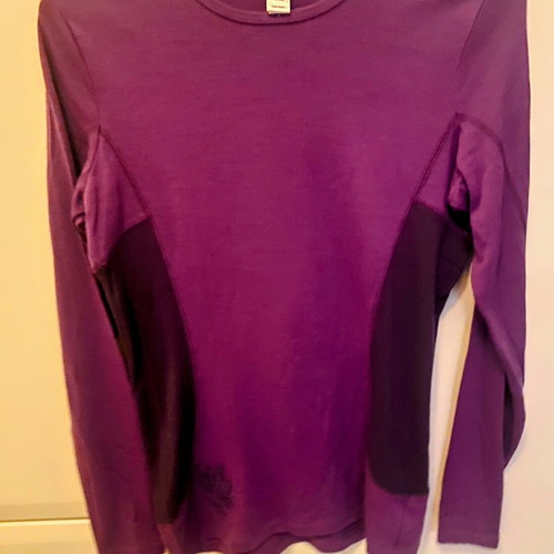 Oxylane women's thermal long-sleeve shirt, purple, size M