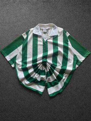 Vintage Puma Πράσινη Λευκή Ριγέ Φανέλα Ποδοσφαίρου XL Ρετρό 90s Σαν Καινούργιο