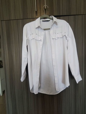 Zara white shirt medium size like new
