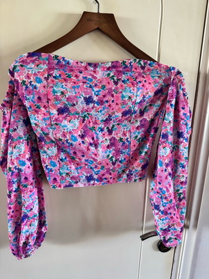 Top strapless size large new multicolor