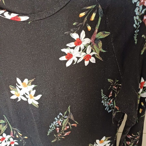 Marks & Spencer soft blouse used, floral, size 12