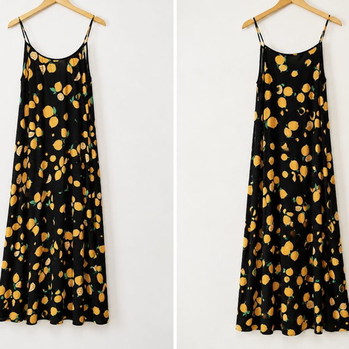 Karavan Tati dress with lemons like new, 100% polyester