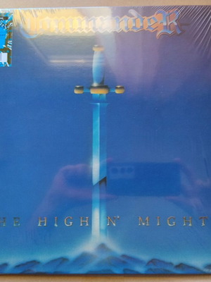Commander The High 'n' Mighty LP μπλε με χρυσό και λευκό splatter, καινούργιο