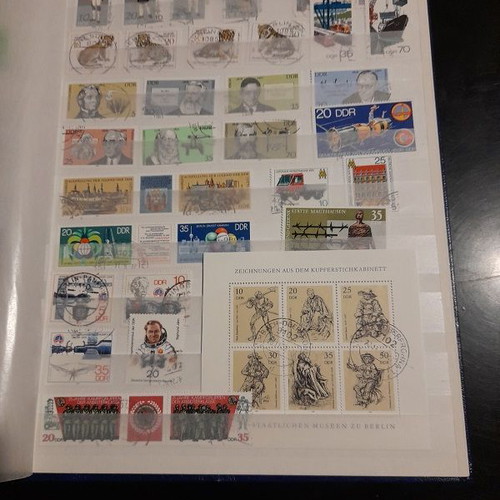 DDR East Germany stamp collection like new, A4 album with 16 pages