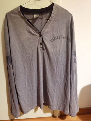 Harley Davidson blouse used, gray, size XL