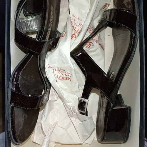 Bournazos sandals like new, blue, size 39