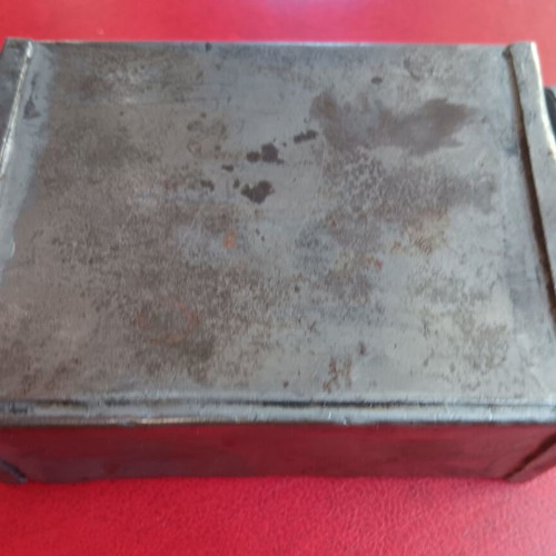 Military metal olive oil can used, collectible