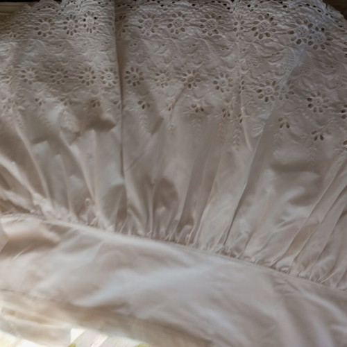 Bed Footboard Hand-Embroidered Used, At Least 100 Years Old
