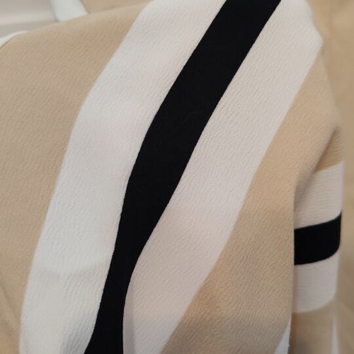 Wide-leg pants like new, white and beige, size S