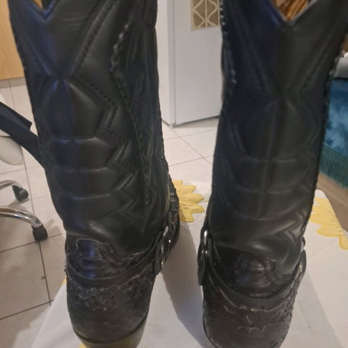 Vintage Python Sancho Cowboy Boots like new, size 44, black