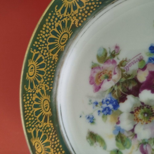 Rosenthal Thomas Bavaria vintage dessert plates, gold encrustation