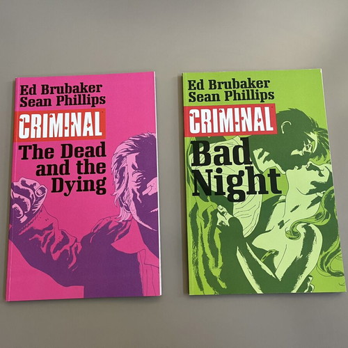 Criminal TPBs like new, pack of 7 volumes by Ed Brubaker and Sean Phillips