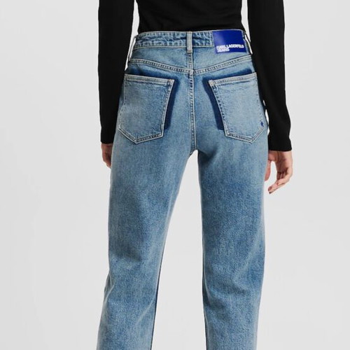 Karl Lagerfeld jeans size 24 like new, blue with unique design