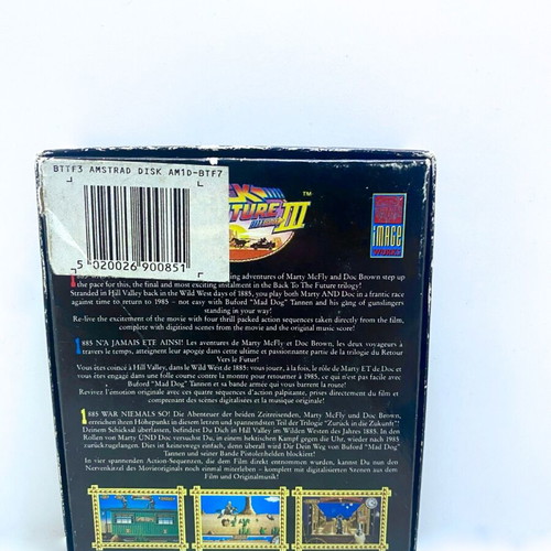 Back to the Future II box and manual used without Amstrad Disc
