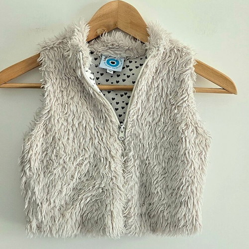 Look @ Me children's jacket, size 128 cm, age 7-8, synthetic fur