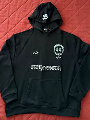 Lit City Center - Ricta hoodie new, black, size M/L