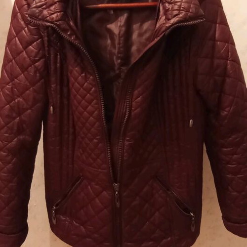 Women's jacket like new, dark wine with purple shades
