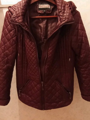 Women's jacket like new, dark wine with purple shades