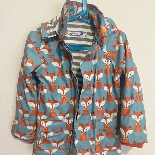 Light jacket Beauty and the Bib with fox print like new