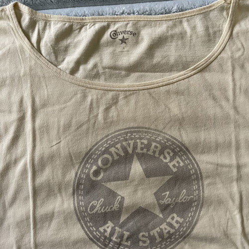 Converse women's T-shirt used, size S, yellow