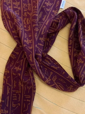 Codello silk scarf like new, multicolored purple