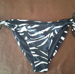 Bikini bottom zebra print, size Large