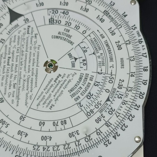 Jeppesen Slide Graphic Computer model CSG-2P flight calculator like new, vintage