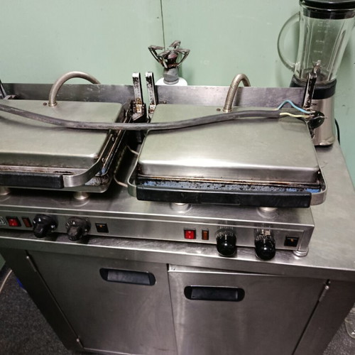 Silex double sandwich grill used, professional three-phase