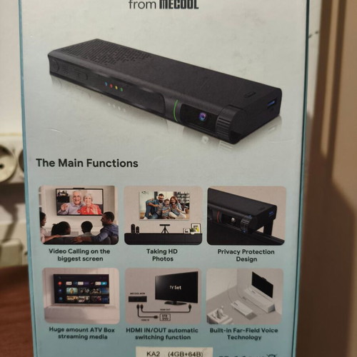 Mecool Now Android TV box like new with camera and smart features